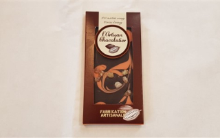 Véritable cigare chocolat noir orange 100gr.